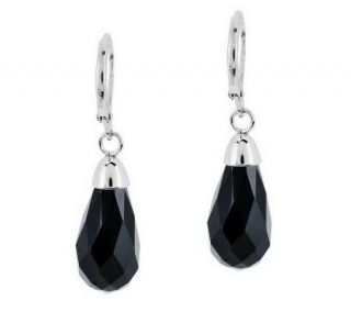 Steel by Design Crystal Briolette Lever Back Earrings —