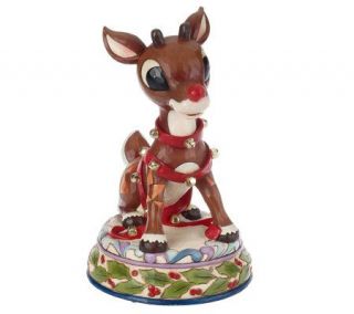 Jim Shore Rudolph Traditions 15 1/4 Lighted Rudolph Statue —