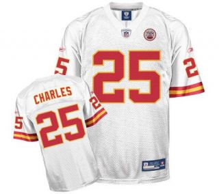 NFL Kansas City Chiefs Jamaal Charles Replica White Jersey   A207921