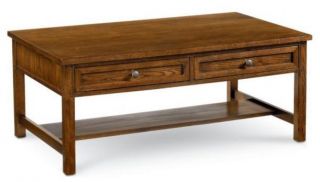 Thomasville Furniture Coopers Landing Cocktail Table Chestnut Brown