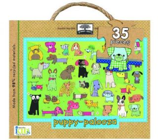 Oversized Puppy Palooza Floor Puzzle   35 Pieces   T125412