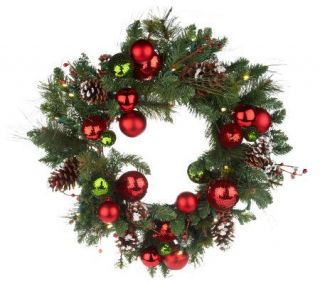 BatteryOperated 24 Holiday Accented Wreath byDavidShindler —