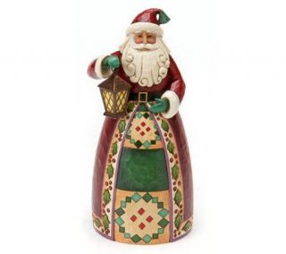 Jim Shore Classic Santa with Lantern Figurine —