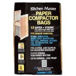 Kitchen Master Paper Trash Compactor Bag 12 Bags 78421