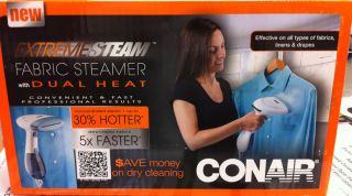 New Conair Extreme Steam Garment Fabric Steamer Handheld Dual Heat