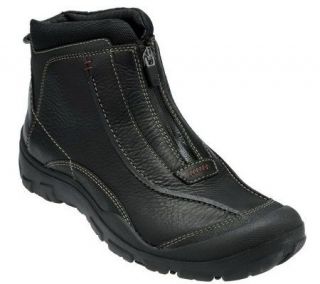 Clarks Mens Desoto Waterproof Leather Zip Front Boot —