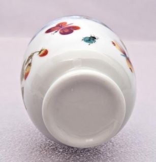 King Size Porcelain Egg Coddler with Butterflies and Berries