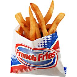 French Fry Bags Case of 1000 Concession