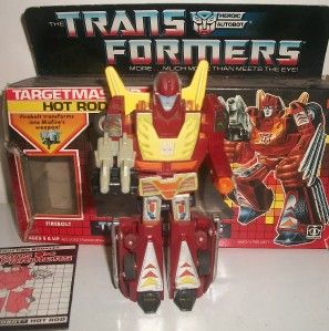 Transformers Original G1 Targetmaster Hot Rod Complete w/ Box