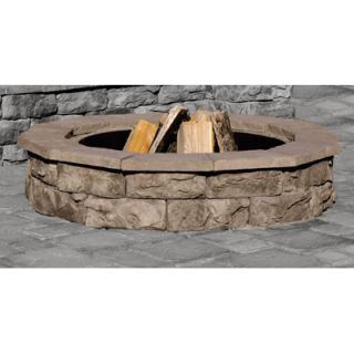 Natural Concrete Products Outdoor Firepit Natural Stone Look Fossil