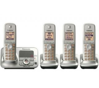 Panasonic DECT 6.0 Plus TCID Answering System with 4 Handsets