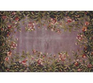 Royal Palace 26 x 46 Lavender Garden Wool Rug —