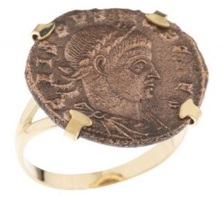 As Is Constantine the Great Ancient Coin Ring, 18K Gold —