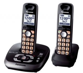 Panasonic KX TG4032B DECT 6.0 2 Phone/Answer/Talking Caller ID