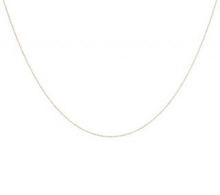 VicenzaGold 20 Twisted Sparkle Rope Chain Necklace 14K Gold