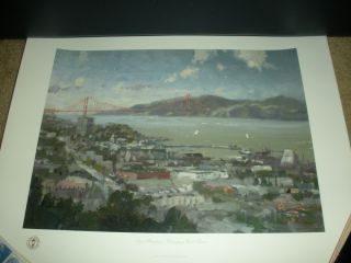  Thomas Kinkade San Francisco View from Coit Tower Unframed 1999