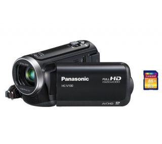 Panasonic V100K 42X Full HD Camcorder with 8GBSDHC Card —