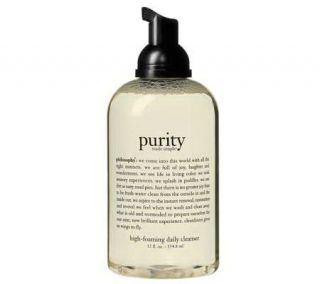 philosophy purity made simple high foaming daily cleanser 12oz
