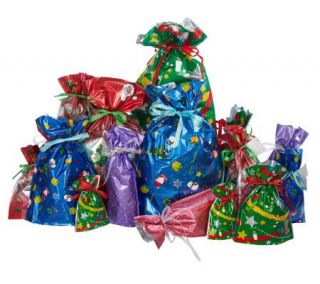 36 Piece Holiday Gift Bag and Gift Card Set