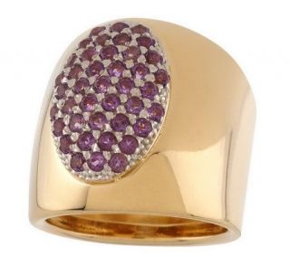 Arte dOro Polished Wide Band Gemstone Ring, 18K Gold —