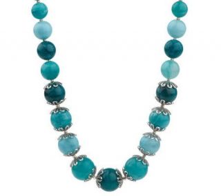 Isaac Mizrahi Live Marble Style Beaded 36 Necklace —