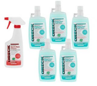 Oreck 6 Piece AllergenControl Carpet Shampoo & Spot Cleaner Set