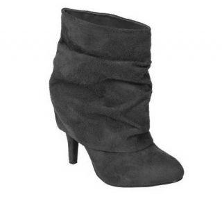 Glaze by Adi Faux Suede High Heel Slouchy Boots —