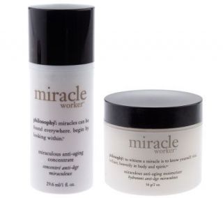 philosophy miracle worker concentrate & moisturizer duo —