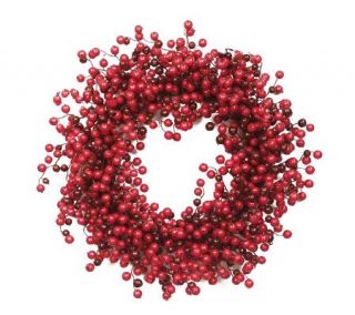 28 Red Berry Wreath by Valerie —