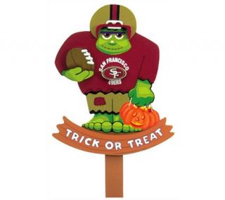 NFL San Francisco 49ers Halloween Yard Stake —