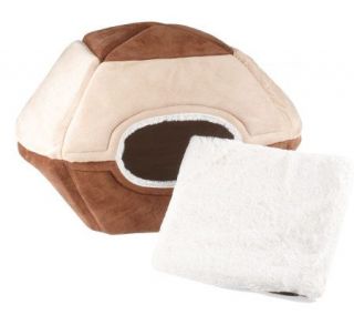 Pop Up Bungalow Pet Bed w/Removeable Liner —