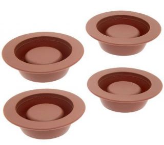 Set of 4 Silicone Brownie Bowl Forms —