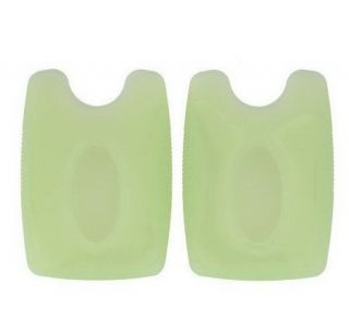 As IsSet of 2 Silicone Flexi ble Jelly Walle ts —