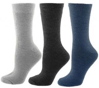 35 Degrees Below 3 Pair Merino Wool Boot Socks —