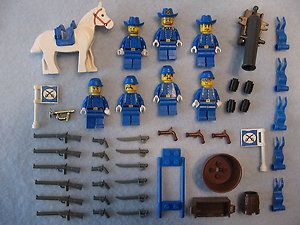 Lego Civil War Cavalry Soldier Minifig Shooting Canon 1