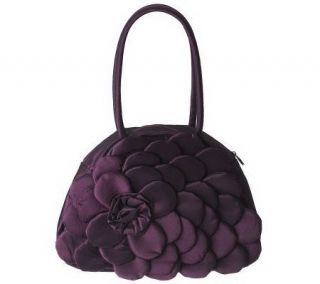 Mad by Design Silk Zip Top Floral Satchel —