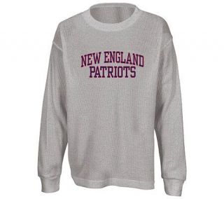 NFL New England Patriots Youth Long Sleeve Waffle T Shirt —