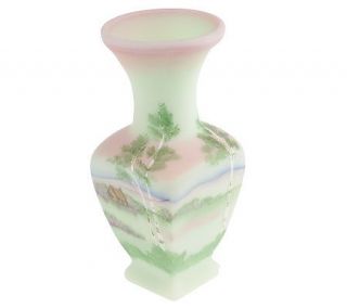 Fenton Art Glass Ltd. Ed. George Fenton Lotus Mist Burmese Vase