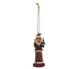 Jim Shore Heartwood Creek Santa Nutcracker Ornament —