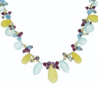 Artisan Crafted Sterling Multi gemstone 16 Necklace —