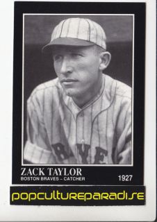 Zack Taylor Braves 1991 Conlon Collection Card 210