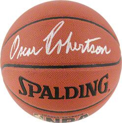click to preview oscar robertson signed auto bucks basketball