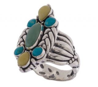Carolyn Pollack Sterling American Gems Multi gemstone Ring —