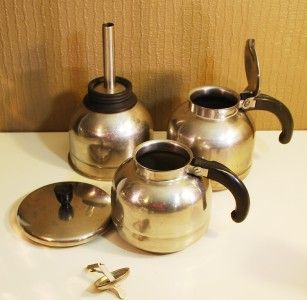VTG Nicro Cory Stainless Steel 10 + 8 cup Vacuum Coffee Pot Complete