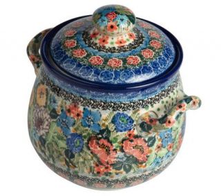 PolishStoneware Signature Imperial Treasure Canister Jar —