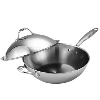 Cooks Standard Stainless Steel 13 inch Chefs Pan with High Dom Chefs