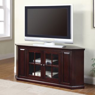 corner tv stand from brookstone this 60 two door corner tv stand would