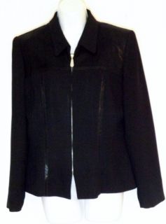 Constance Saunders Jacket long sleeves pointed collar made in U S A