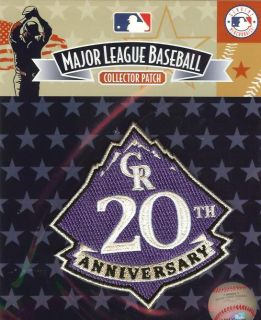 2013 Colorado Rockies 20th Anniverary Jersey Logo Patch 100% Official