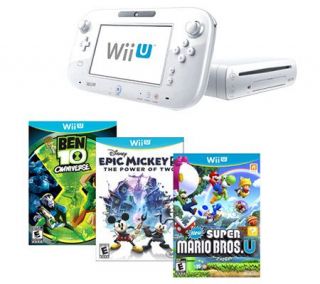 Wii U 8GB System with New Super Mario Bros. U &More Games —